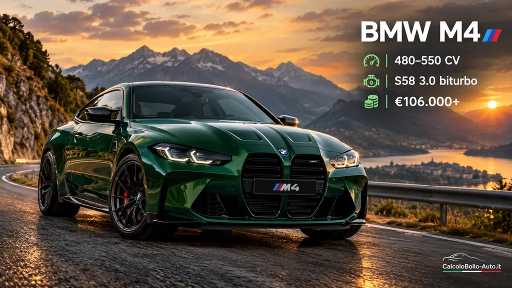 BMW M4 2026, prezzo, versioni e prestazioni