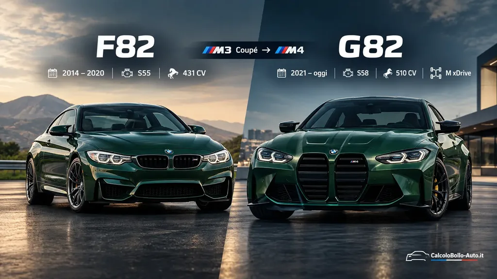 BMW M4 F82 vs G82, differenze tra le generazioni