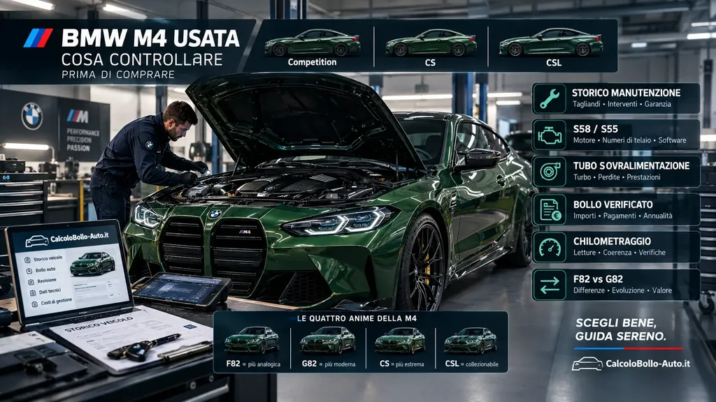 BMW M4 usata, cosa controllare tra F82, G82, Competition, CS e CSL