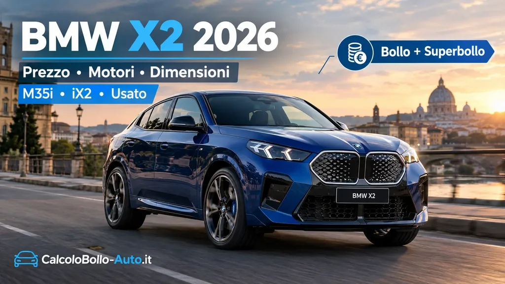BMW X2 2026, nuova U10, prezzo, motori e costi di possesso
