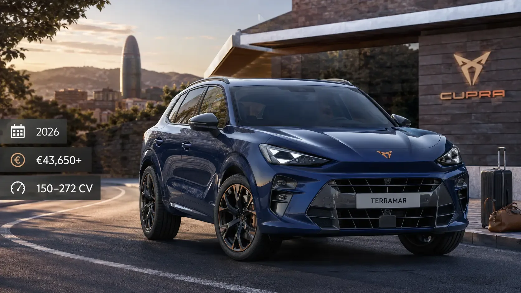 Cupra Terramar 2026 blu, prezzo, motori, dimensioni e autonomia