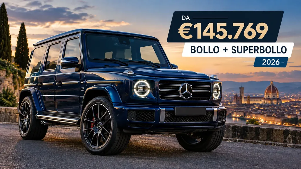 Mercedes Classe G 2026 blu Sodalite, con prezzo e costi di possesso